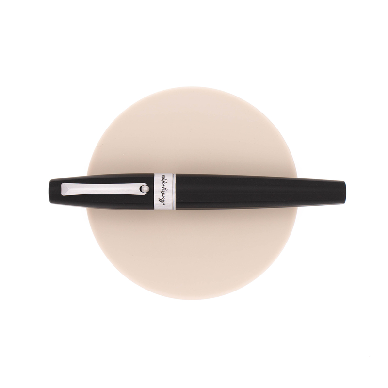 Montegrappa Montegrappa Magnifica Penna Stilografica Nera & Rodio