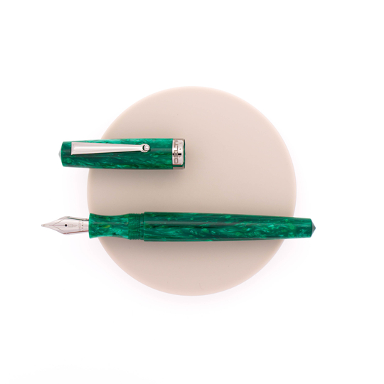 Delta Intesa 2.0 Penna Stilografica Verde & Rodio