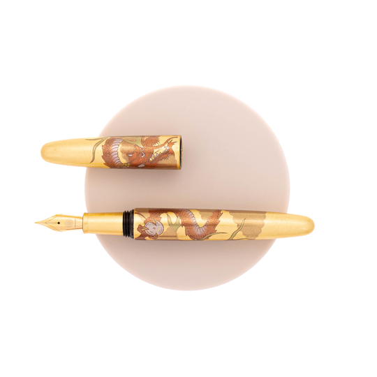 Wancher Dream Pen Rising Sun Maki-e Penna Stilografica Dragon