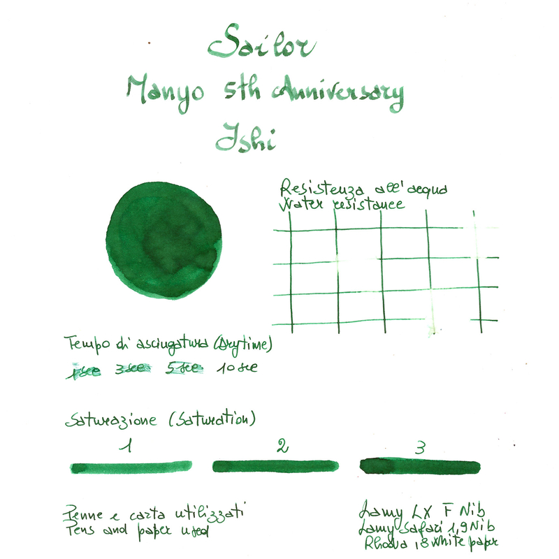 Sailor Sailor Manyo 5th Anniversary Ishi Inchiostro 50 ml Edizione Limitata