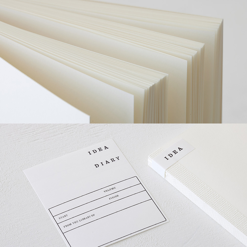 MD Paper MD Paper Notebook Cotton A5 Square Blank