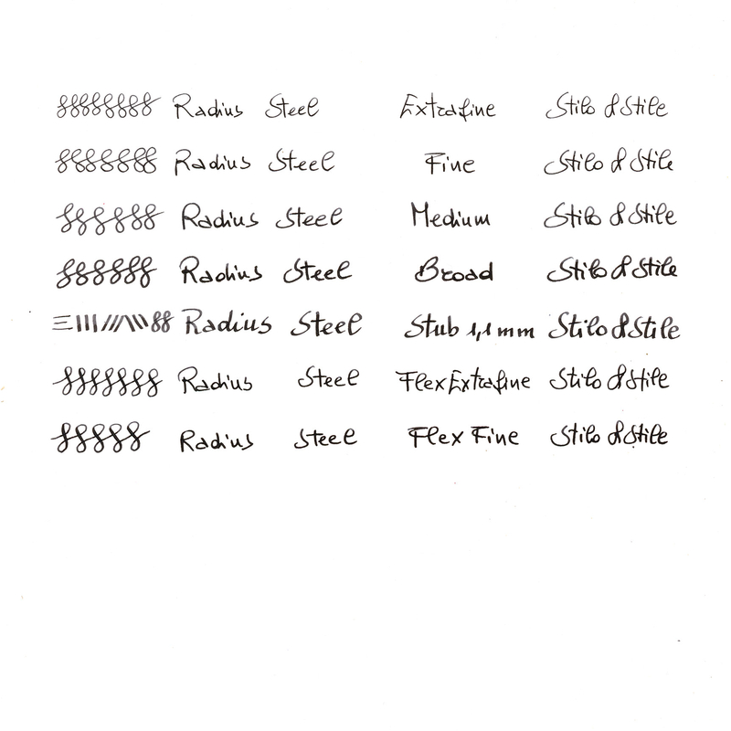 Radius Radius Settimo Penna Stilografica Cielo Blu & Oro