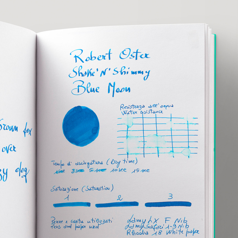 Robert Oster Shake 'N' Shimmy Blue Moon Ink Bottle 50 ml
