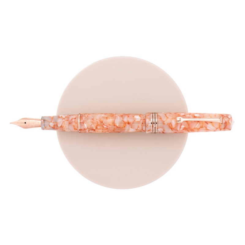 Leonardo Officina Italiana Leonardo Momento Zero Fountain Pen Angel Skin & Rose Gold 14k
