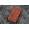 Galen Leather Galen Leather Portapenne in Pelle con Zip 3 Posti Crazy Horse Orange