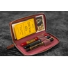 Galen Leather Galen Leather Zippered 3 Slots Pen Case Crazy Horse Orange