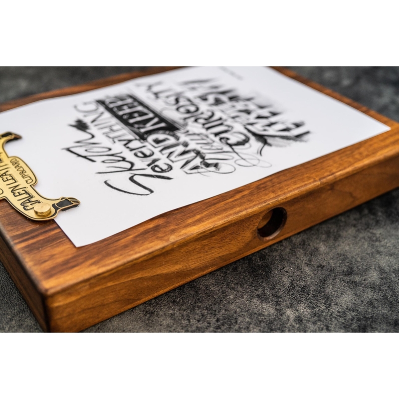 Galen Leather Galen Leather Wooden Sketchbox Walnut