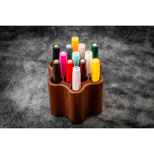 Galen Leather ToolComb Wooden Portapenne in Legno