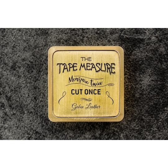 Galen Leather Brass Tape Measure Metro in Ottone