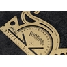 Galen Leather Galen Leather Vintage Inspired Brass Combine Tool Protractor - Inch