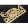 Galen Leather Galen Leather Vintage Inspired Brass Combine Tool Protractor - Inch