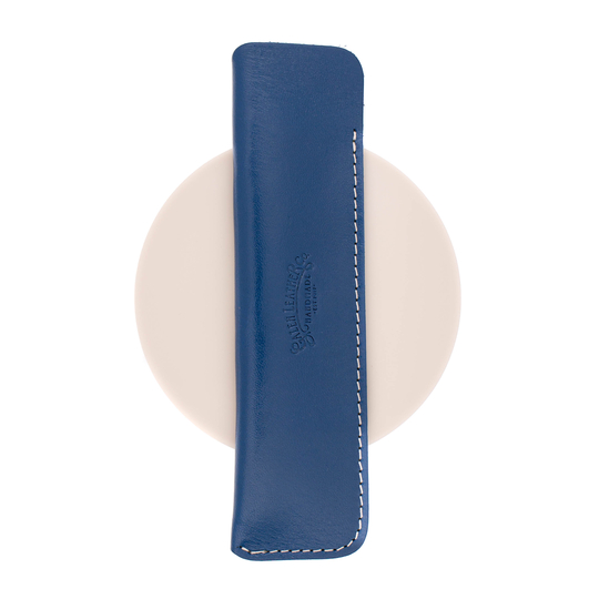 Galen Leather Portapenne in Pelle 1 Posto Blu