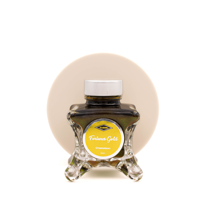 Diamine Diamine Inkvent Fortunes Gold Ink Bottle 50 ml Purple Edition Chameleon