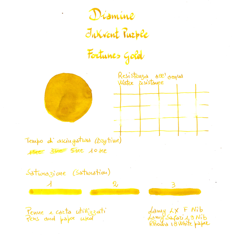 Diamine Diamine Inkvent Fortunes Gold Inchiostro 50 ml Purple Edition Chameleon