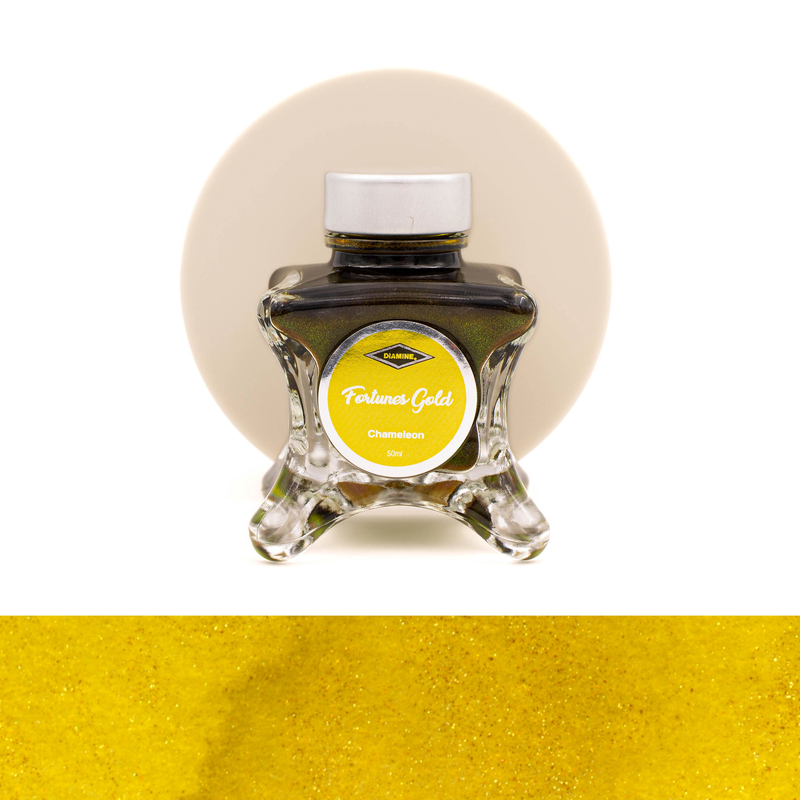 Diamine Diamine Inkvent Fortunes Gold Ink Bottle 50 ml Purple Edition Chameleon