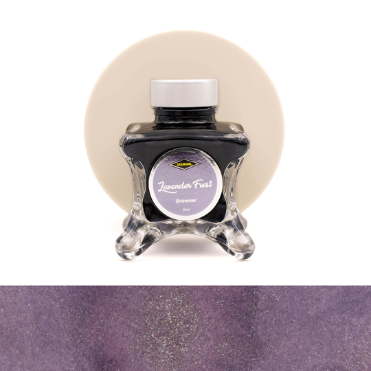 Diamine Inkvent Lavender Frost Ink Bottle 50 ml Purple Edition Shimmer