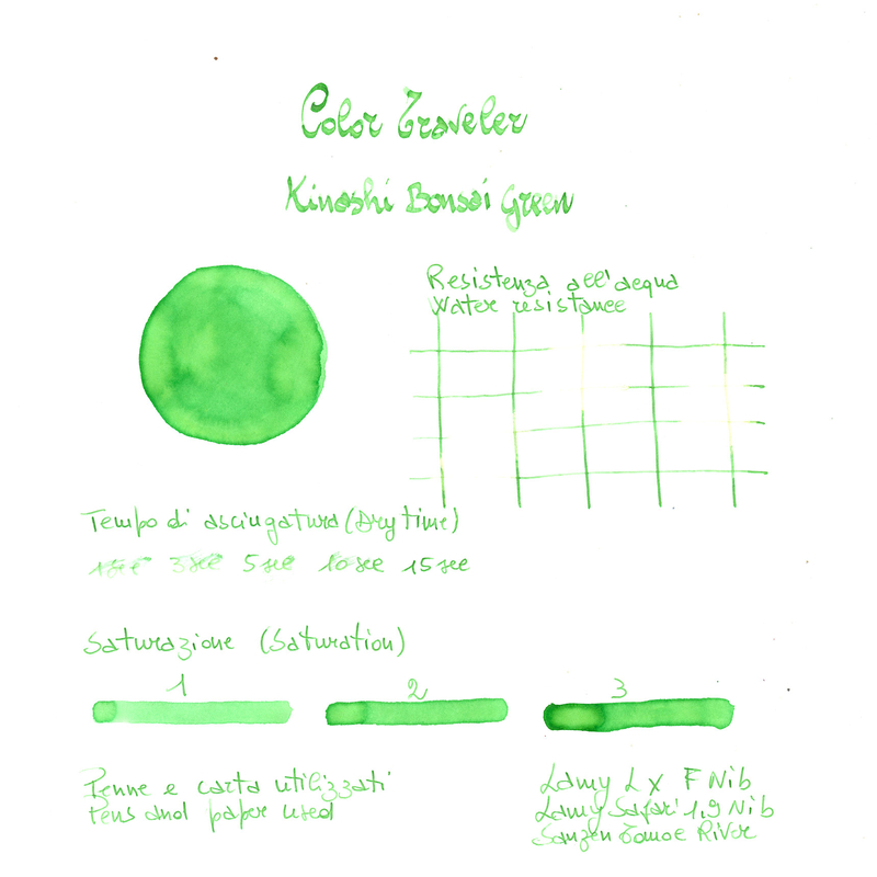 Color Traveler Color Traveler Kinashi Bonsai Green Inchiostro 30 ml