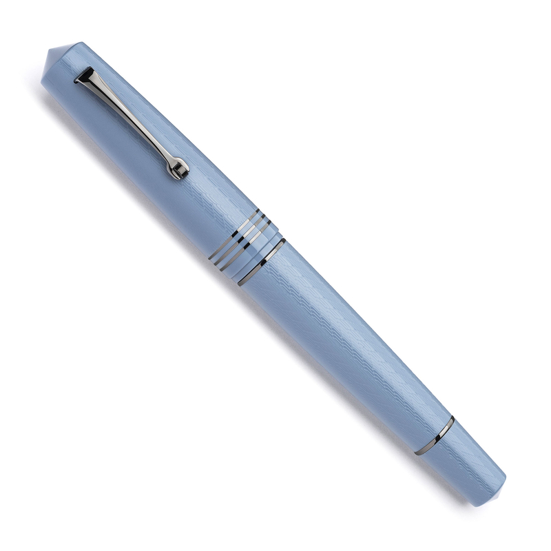 Leonardo Officina Italiana Leonardo Momento Zero Grande 2.0 L'Arte del Guillochè Penna Stilografica Indigo & Rutenio