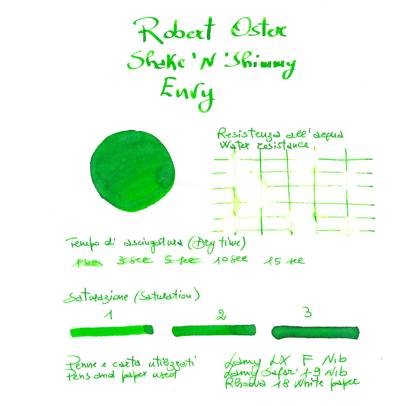 Robert Oster Shake 'N' Shimmy Envy Inchiostro 50 ml