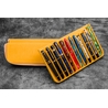 Galen Leather Galen Leather Magnum Opus Portapenne in Pelle 12 Posti Crazy Horse Honey Ochre