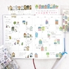 Bande Bande Washi Tape A Town with Gentle Color