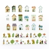 Bande Bande Washi Tape A Town with Gentle Color