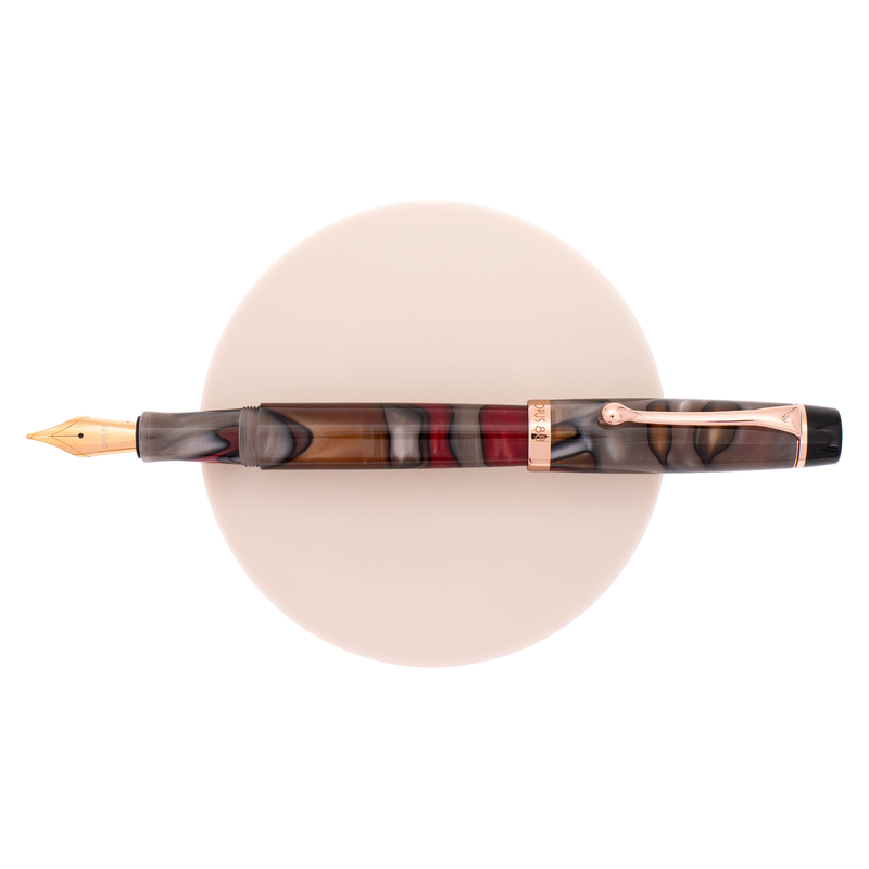 Opus 88 Opus 88 Harmony Fountain Pen Red Grey Marble