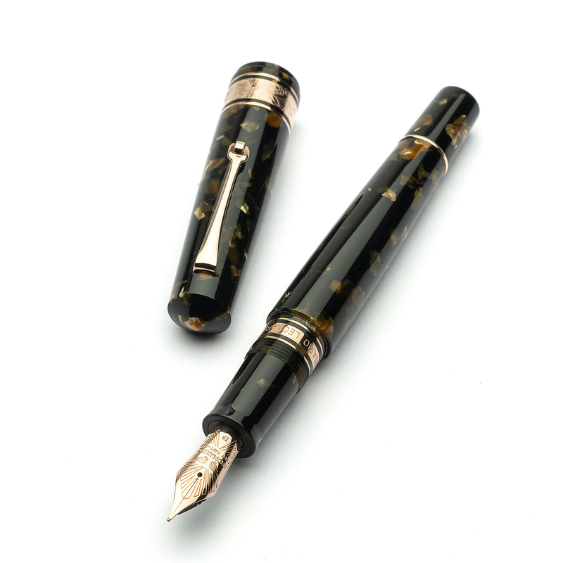 Leonardo Officina Italiana Leonardo Cinquantesimo Penna Stilografica Federico & Oro Rosa Edizione Limitata