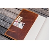 Galen Leather Galen Leather Slim Notebook Cover A5 Crazy Horse Brown