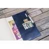 Galen Leather Galen Leather Slim Notebook Cover A5 Crazy Horse Navy Blue