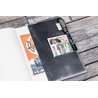 Galen Leather Galen Leather Slim Notebook Cover A5 Crazy Horse Smoky Grey