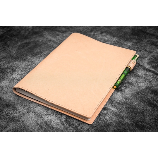 Galen Leather Slim Notebook Cover B5 Undyed Leather