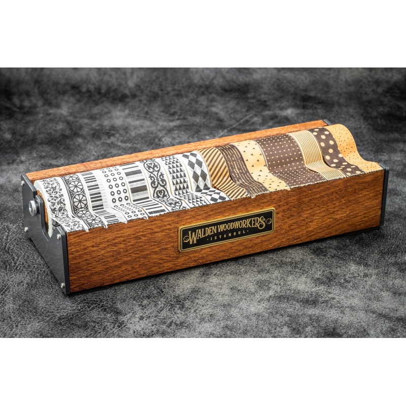 Galen Leather Galen Leather Washi Tape Dispenser in Legno di Mogano