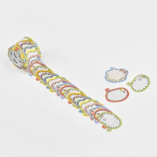 Bande Washi Tape Adesivo in Rotolo Scrivibile Fumetti