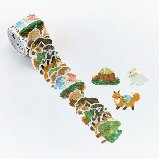 Bande Washi Tape Foresta di Ricami in Fiore