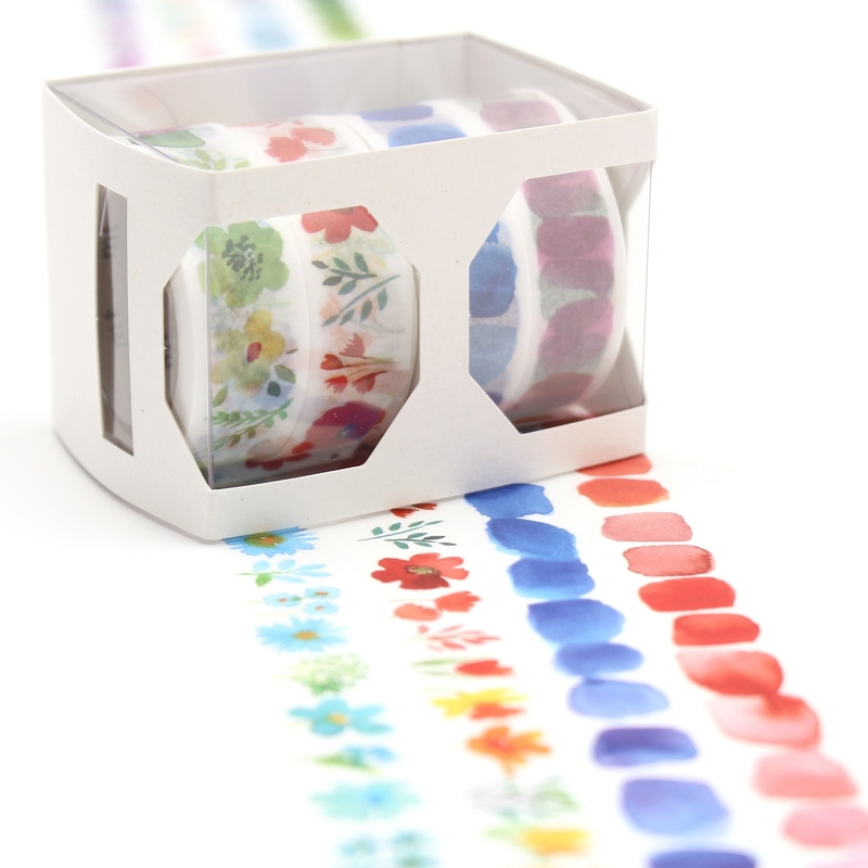 MT Masking Tape MT Set di 4 Washi Tape 100° anniversario Bluebellgray