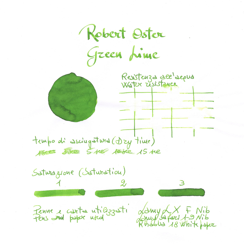 Robert Oster Green Lime Ink Bottle 50 ml