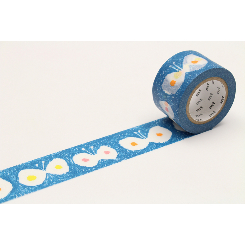 MT Masking Tape MT x Mina Perhonen Washi Tape Hana Hane Blue