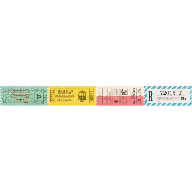 MT Masking Tape MT Fab Washi  Perforated Tape Ticket