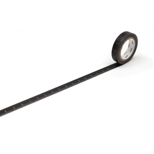 MT Ex Washi Tape Black Ruler
