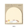 Midori Midori Sticky Notes Book and Cat