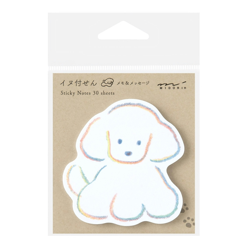 Midori Midori Sticky Notes Die-Cut Dog
