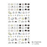 Midori Midori Stickers Pictograph Cat