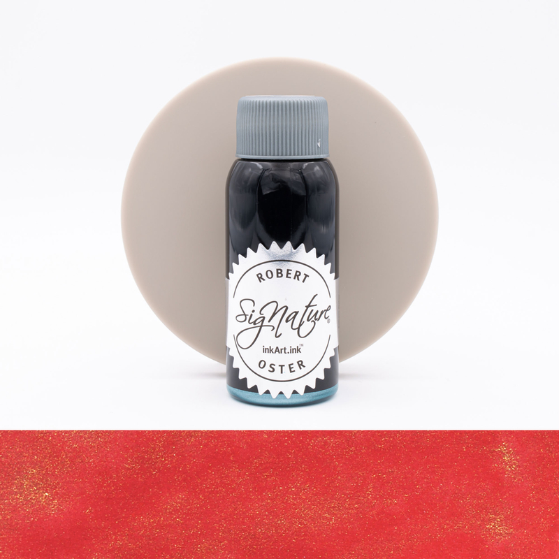 Robert Oster Shake 'N' Shimmy Red Gold Ink Bottle 50 ml