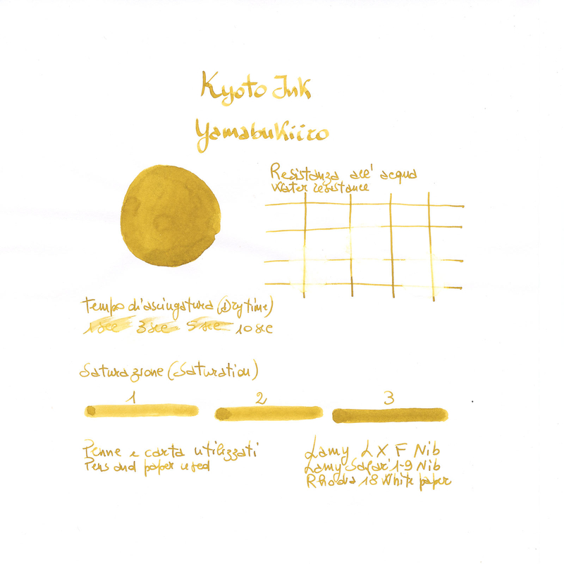 Kyoto Ink Kyo No Oto N.4 Yamabukiiro Inchiostro 40 ml