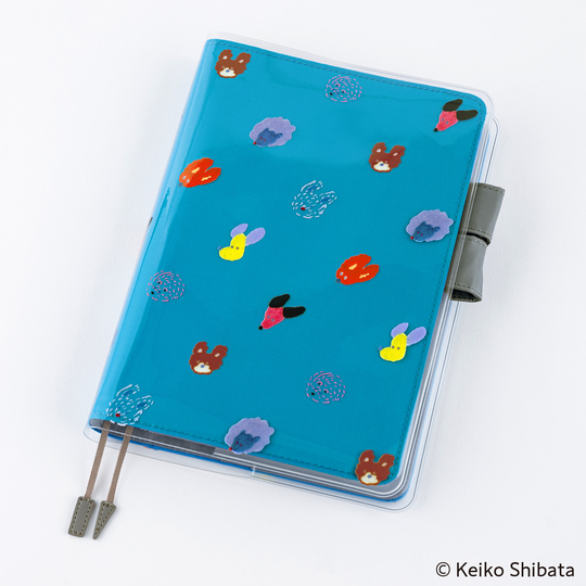 Hobonichi Cover on Cover for A5 Size Keiko Shibata: Dog Ears Fluttering in the Wind