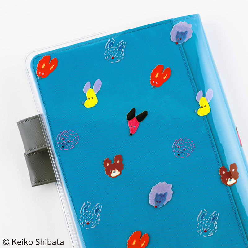 Hobonichi Hobonichi Cover on Cover for A5 Size Keiko Shibata: Dog Ears Fluttering in the Wind