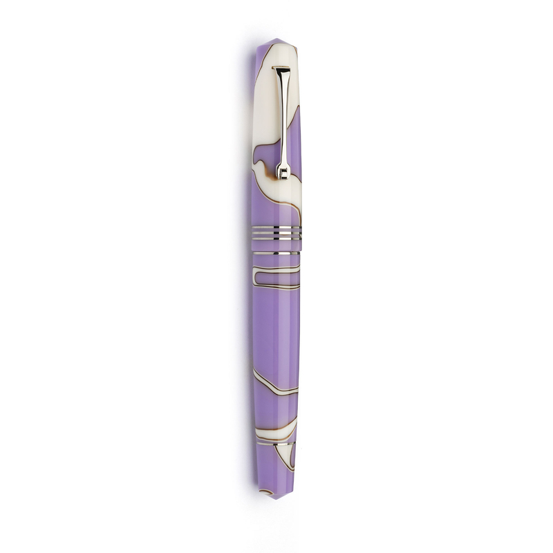 Leonardo Officina Italiana Leonardo Momento Zero Fountain Pen Nuvola Lilac & Rhodium