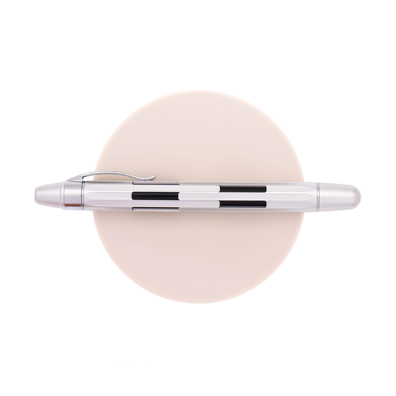 Nahvalur Nahvalur Eclipse Fountain Pen Pure Silver