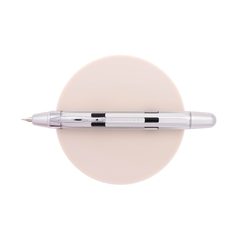 Nahvalur Nahvalur Eclipse Penna Stilografica Pure Silver